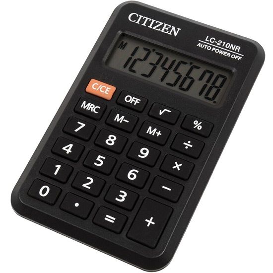 Калькулятор CITIZEN LC210NR черный