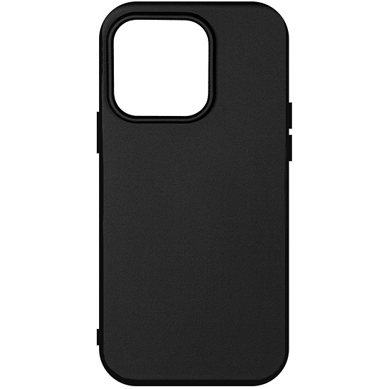 Силиконовый чехол ISA для iPhone 15 Pro TPU матовый черный