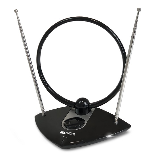 Антенна комнатная Cadena AV-962A МВ+ДМВ, с усилителем