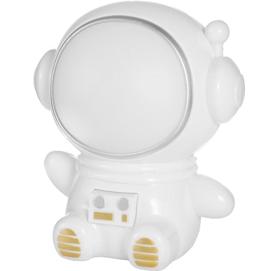 Ночник "Космонавт" LED 1.5Вт USB АКБ белый 9,5х8х10,5 см RISALUX  7559067