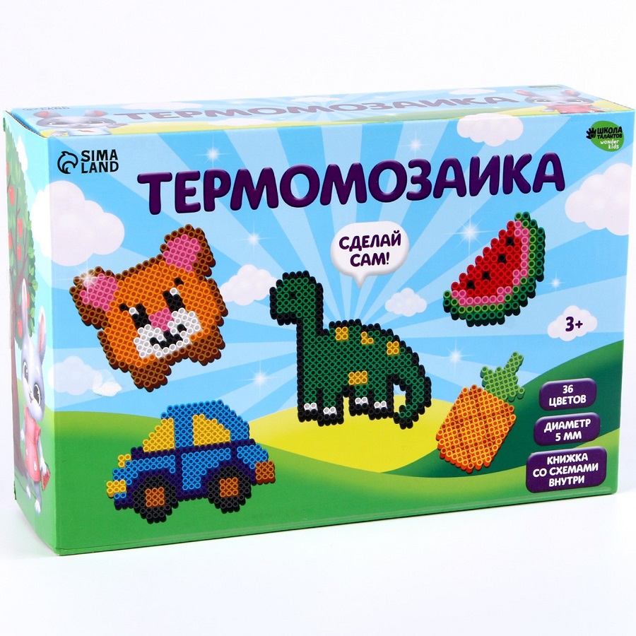 Термомозаика подарочный набор, 36 цветов 9600915