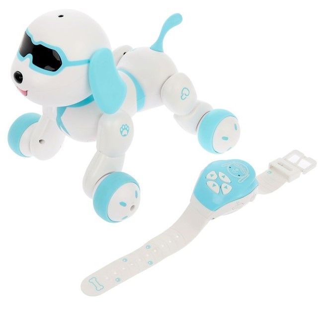 Робот-игрушка радиоуправляемый Собака Charlie, световые и звуковые эффекты, русская озвучка (Уценка)