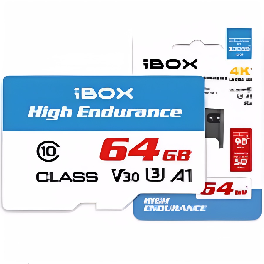 Micro SD 64Gb iBOX High Endurance Class 10 V30 A1 90Mb/s