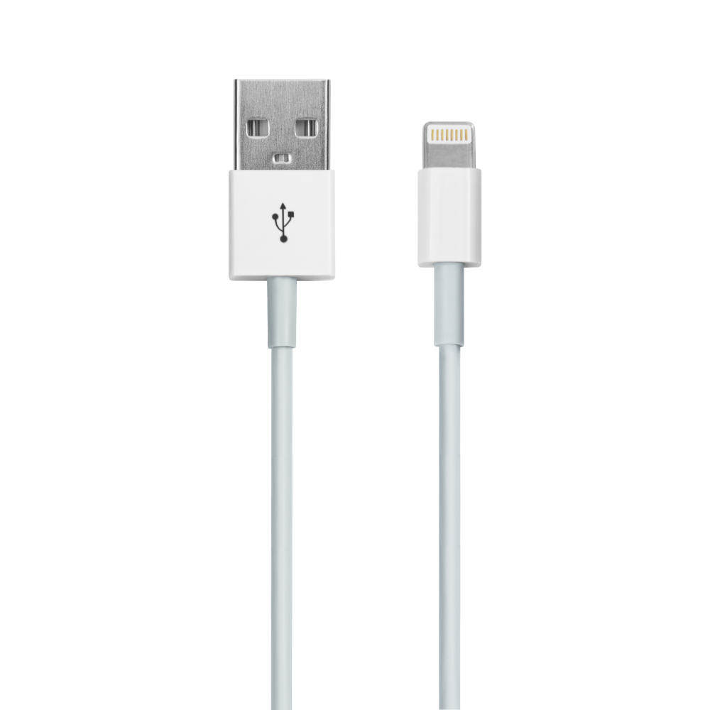 Кабель USB Lightning 2.0м MAVERICK белый