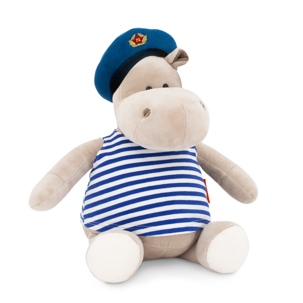 Мягкая игрушка Orange Toys Бегемот: ВДВшник 20 см