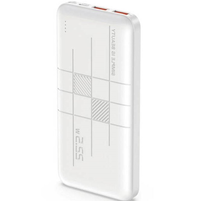 Внешний АКБ XO PR-187 (10000mAh), 20Вт, QC+PD, белый
