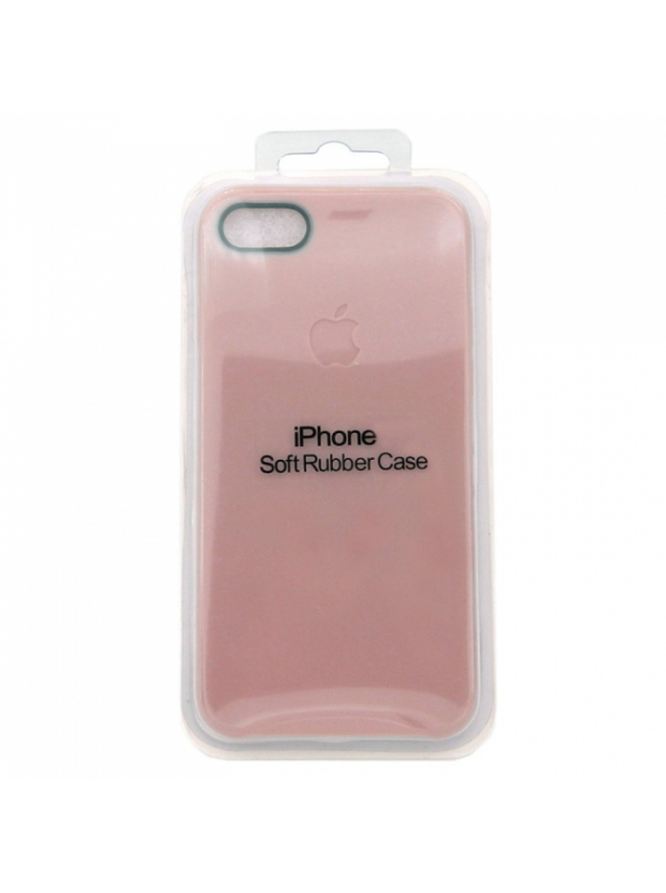 Задняя накладка Silicone CASE для iPhone 6/6S розовая (не оригинал)