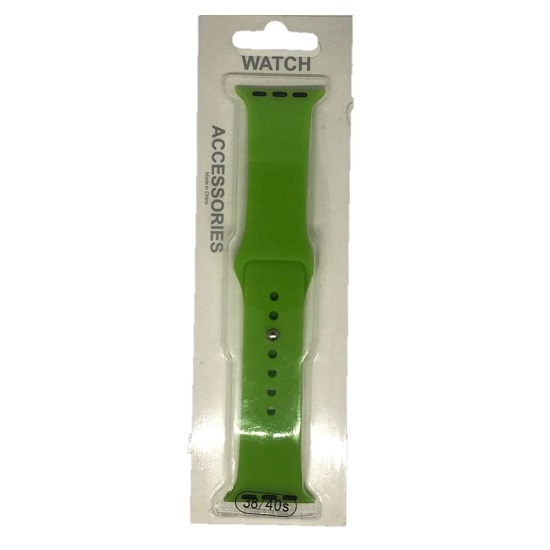 Силиконовый ремешoк NONAME для Apple Watch 38/40mm салатовый