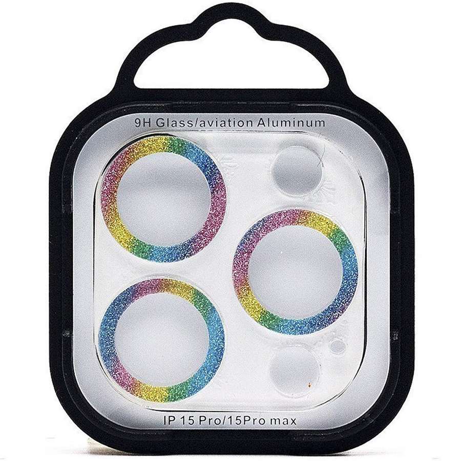 Противоударное стекло для камеры СG06 для iPhone 15 Pro/15 Pro Max (multicolor)