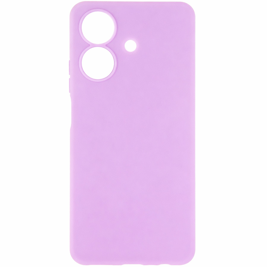 Задняя накладка ZIBELINO Soft Matte для Realme Note 60 4G/60x 4G (сиреневый) с микрофиброй