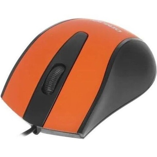 Мышь OLMIO CM-07 черно-оранжевая