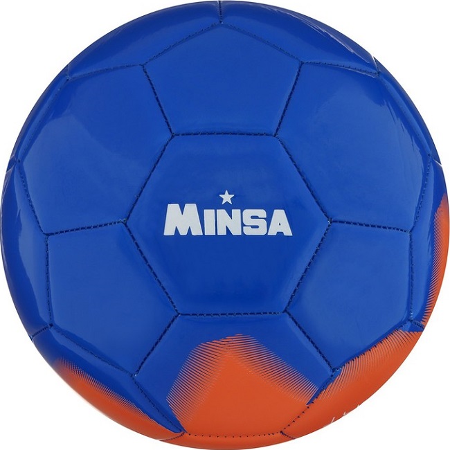 Мяч футбольный MINSA, PU, машинная сшивка, 32 панели, размер 5 7393185