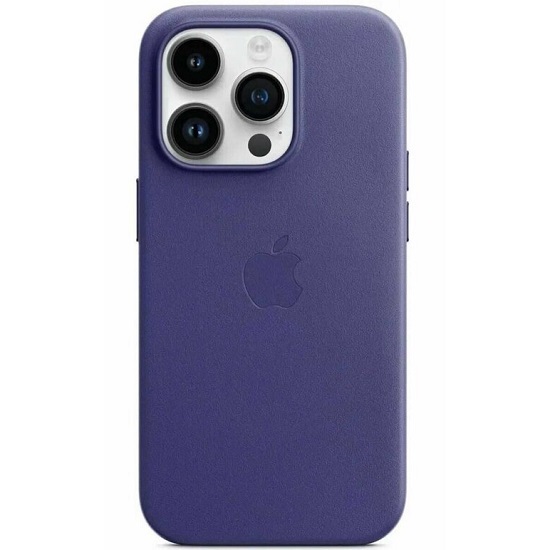 Задняя накладка LEATHER CASE для iPhone 15 №07 Wisteria (АНИМАЦИЯ)