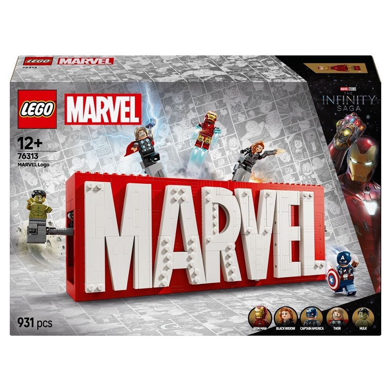 Конструктор LEGO Super Heroes 76313 Логотип и минифигурки MARVEL