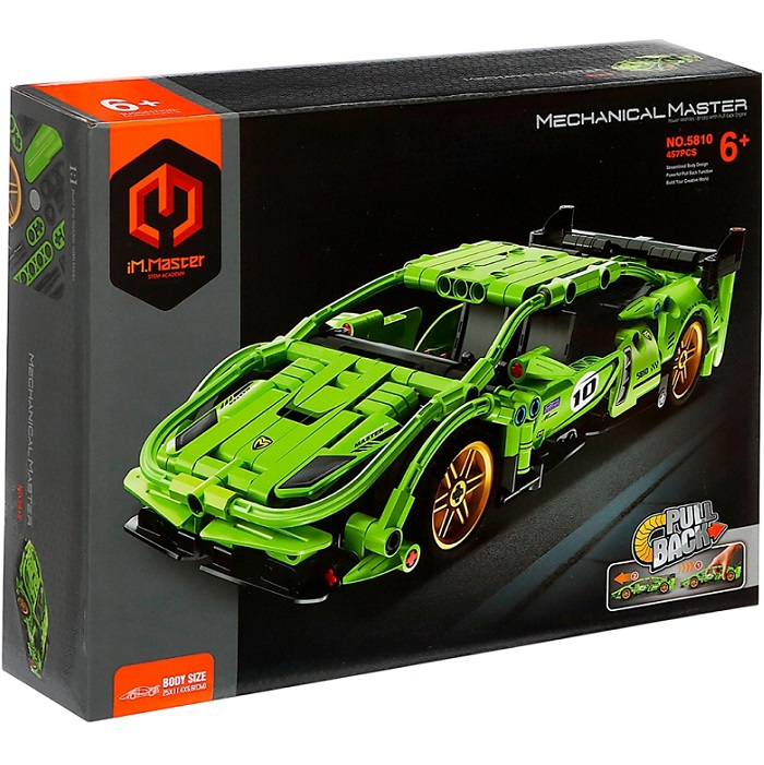 Конструктор GAO BO LE гоночная машина Mechanical Master, инерционный, 457 деталей, 6+
