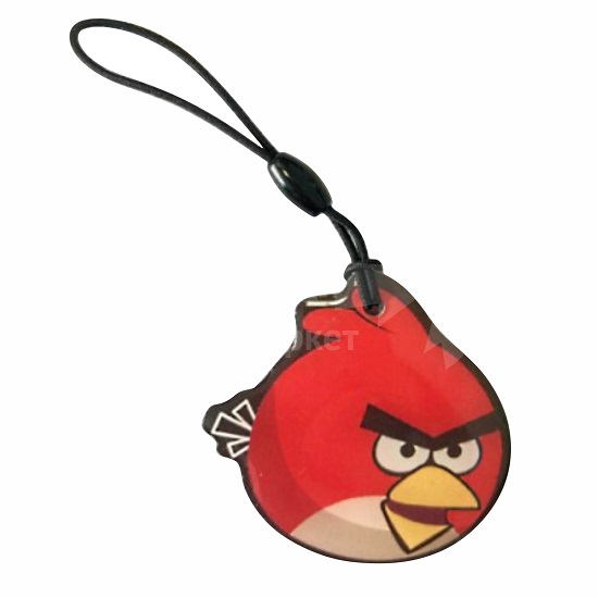 Ключ для домофона "Angry Birds" красный