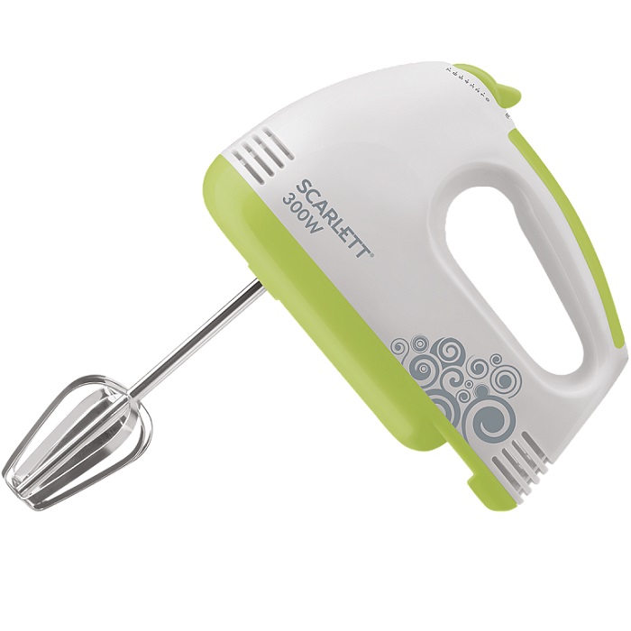 Миксер Scarlett SC-HM40S05 белый с зеленым