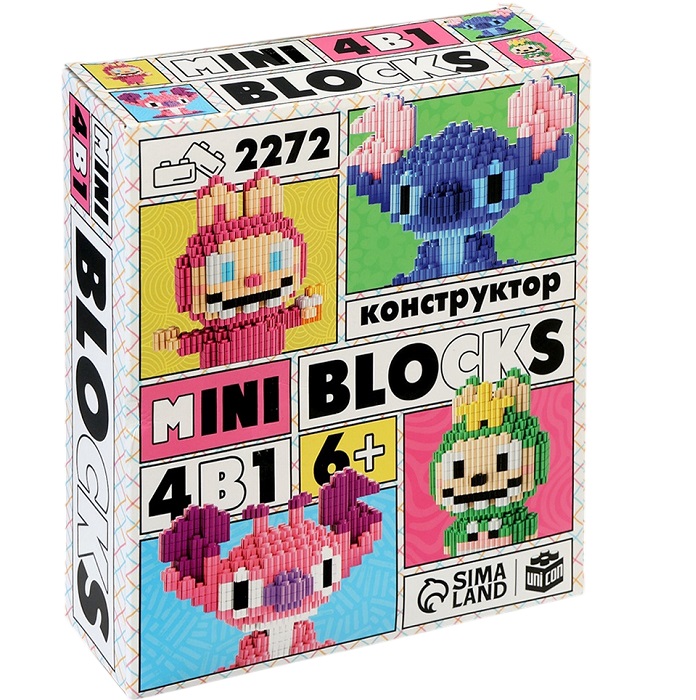 Конструктор «Mini Blocks. Весёлые друзья», 2272 деталей