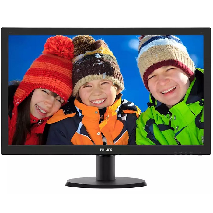 Монитор 23.6" PHILIPS 243V5QSBA (00/01) черный