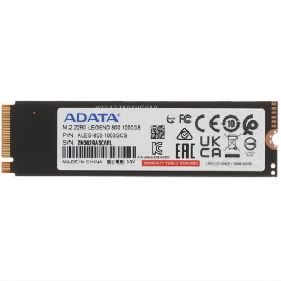 Накопитель SSD M.2 1Tb ADATA LEGEND (ALEG-800-1000GCS)