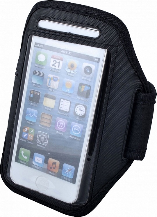 Сумка спортивная на руку (черная) P-02