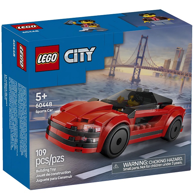 Конструктор LEGO CITY 60448 Красный спортивный автомобиль
