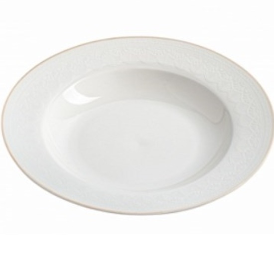 Тарелка суповая LUMINARC White Lace 23 см