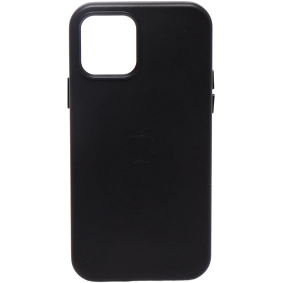 Задняя накладка LEATHER CASE MAGSAFE для iPhone 15 PRO MAX (С АНИМАЦИЕЙ) Черный