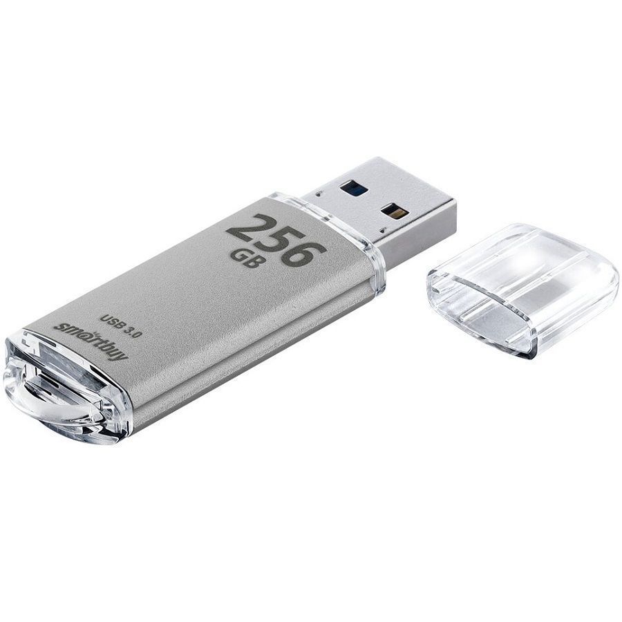 USB 256Gb Smart Buy V-Cut серебро, USB 3.0