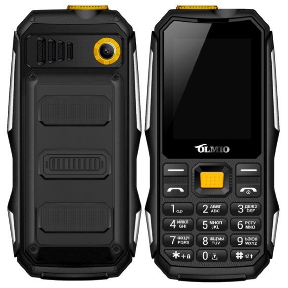 Телефон OLMIO X04 черный/оранжевый