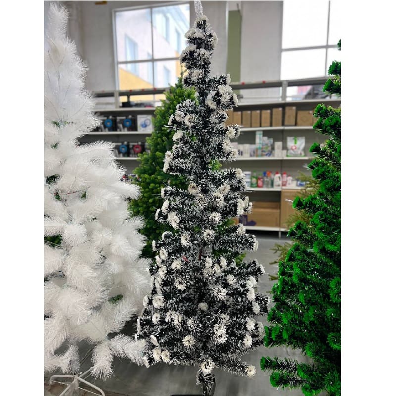 Ёлка с подсветкой светодиодная белые кончики 210 см