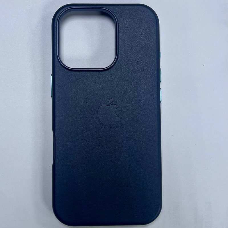 Задняя накладка Leather Case для iPhone 16 Pro Темно-синий