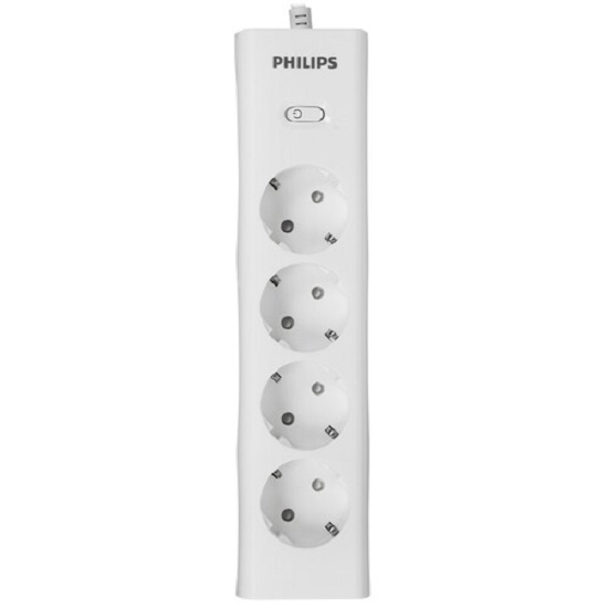Сетевой фильтр  3.0м Philips CHP2145WB/51, белый, 4 розетк
