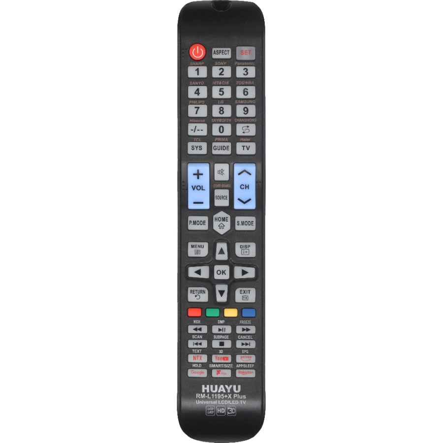 Пульт HUAYU RM-L1195+XPLUS УНИВЕРСАЛЬНЫЙ ПУЛЬТ ДЛЯ TV РАЗЛИЧНЫХ БРЕНДОВ ver.2023