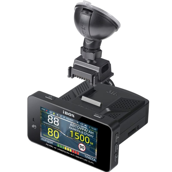 Видеорегистратор+Радар-детектор iBOX F5 PRO 4K LaserScan WiFi Signature