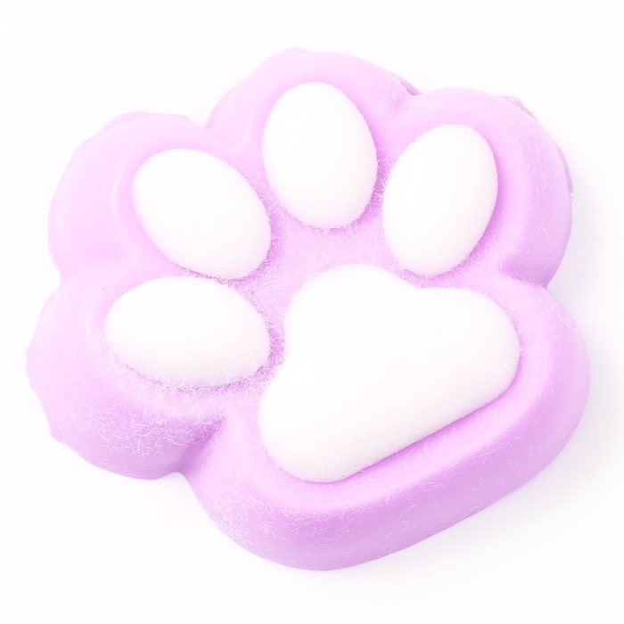 Сквиш антистресс - игрушка «Кошачья лапка», с пушистой посыпкой, МИКС 10843341