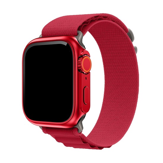 Ремешок ApW27 Alpine Loop для Apple Watch 42/44/45/49 mm текстиль (red)