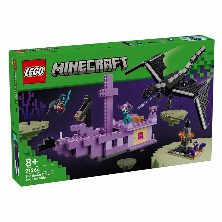 Конструктор LEGO Minecraft 21264 Дракон и корабль Эндера