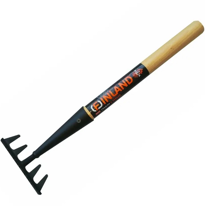 Грабли 5-зубые FINLAND KULTA 2373-ч, 320 мм, деревянная рукоятка