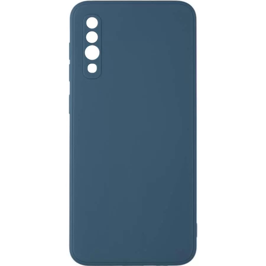 Задняя накладка ZIBELINO Soft Matte для Samsung Galaxy A50/A50s/A30s (синий) с микрофиброй