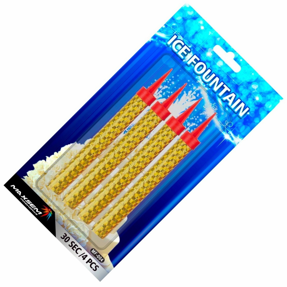 Набор тортовых свечей "Фонтаны" 10 см (4 шт)   4682661