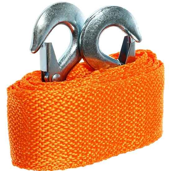 Трос-лента буксировочный TORSO, 10 т. 4 м, 2 крюка