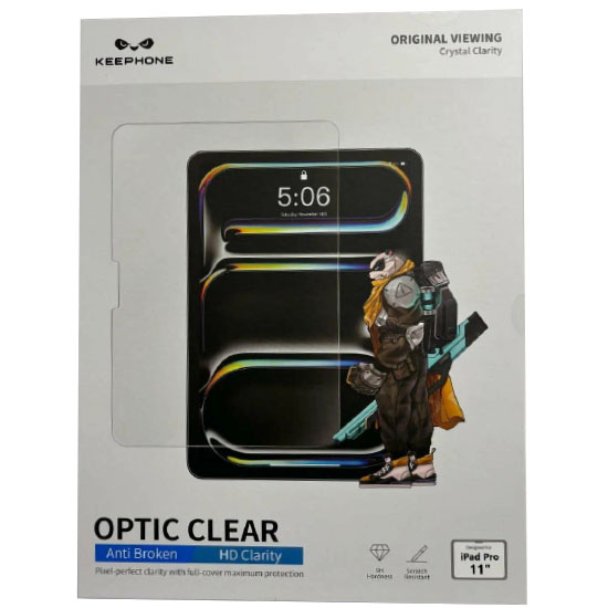 Противоударное стекло KEEPHONE OPTIC CLEAR GLASS для iPad PRO 13 (2024)