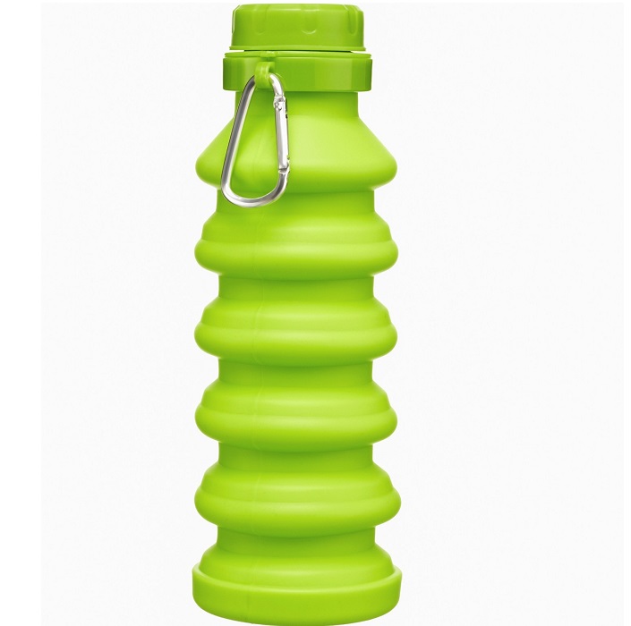 Бутылка для воды складная, 450 мл, 7 х 21.3 см, силиконовая   9755282