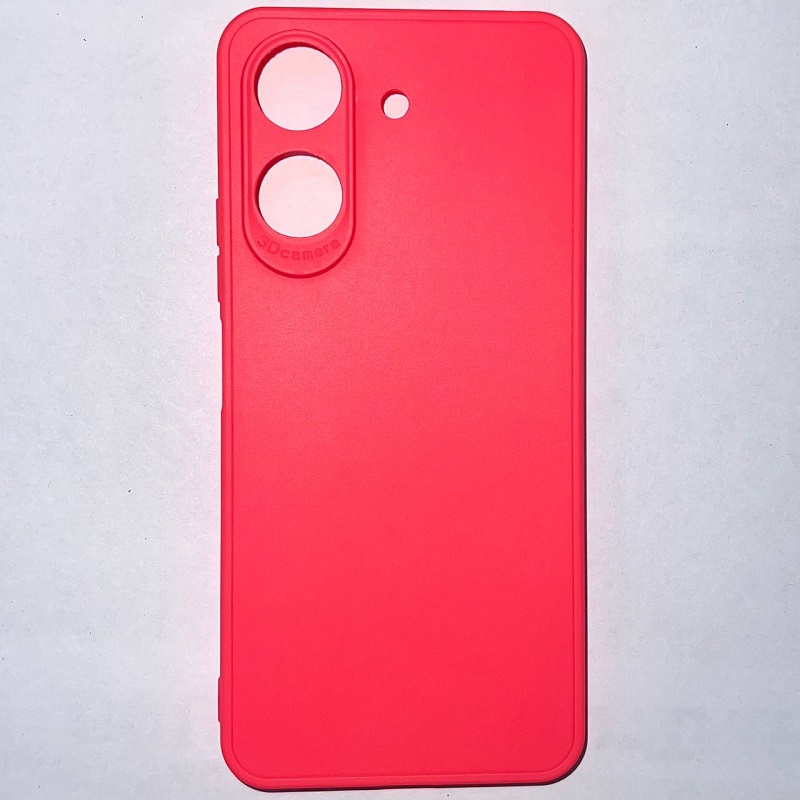 Задняя накладка Мобилис для Xiaomi Redmi 13C (4G)/Poco C65 (5G), фуксия , матовая с защитой камеры