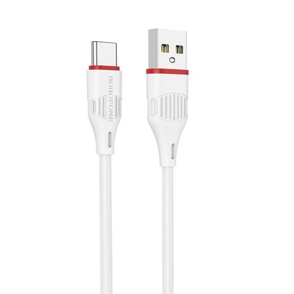 Кабель USB Type-C 1.0м Borofone BX17 Enjoy белый