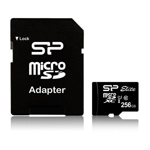 Micro SD 256Gb Silicon Power Class 10 Elite UHS-I (R/W 75/15 Mb/s) + адаптер SD