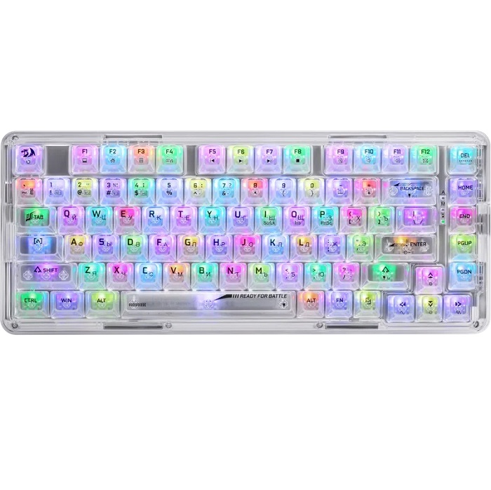 Клавиатура DEFENDER Elf Pro, Redragon, белый