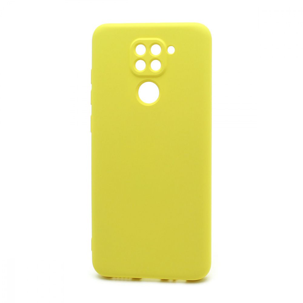 Силиконовый чехол SILICONE CASE New ERA для Xiaomi Redmi Note 9 желтый