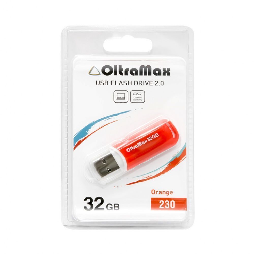 USB 32Gb OltraMax 230 Orange